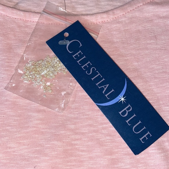 “Celestial Blue” Sleeveless Top XL Pink - Picture 6 of 8